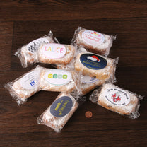 Personalisierter Mini-Bratapfelstollen (80g) mit Logo - Werbeartikel / Giveaway für Weihnachten