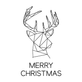Motiv: Merry Christmas - Rentier