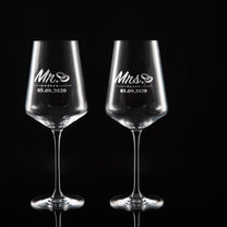 Personalisierte Gin Gläser / Rotweingläser mit Gravur