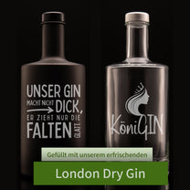 Personalisierte Gin Flasche mit Gravur – Gin Geschenk