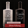 Personalisierte Glasflasche mit Gravur