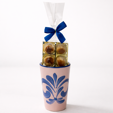 Geschenkbecher Bembel mit süßer Füllung