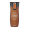 Orange/Brauner Contigo Thermobecher (Tangerine, glänzend) mit persönlicher Gravur