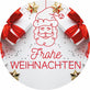 Motiv: Frohe Weihnachten 3 (rund)