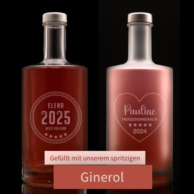 Personalisierte Ginerol Flasche mit Lasergravur – Das spritzige Geschenk für Gin-Liebhaber