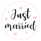 Motiv: Just Married 1 (rund)