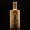 Goldene Vodkaflasche mit Gravur: Frohe Weihnachten