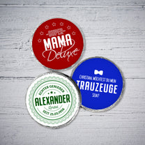 Personalisierte Schokotaler (silber)