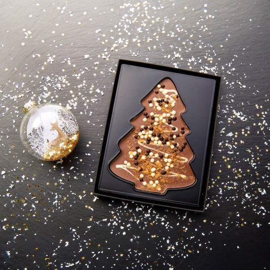 Tannenbaum aus Vollmilchschokolade (120g)