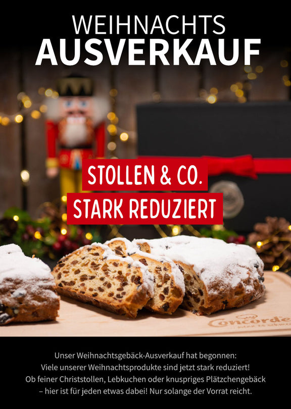 Weihnachts-Ausverkauf: Stollen & co. stark reduziert!