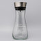 Personalisierte Glas-Wasserkaraffe mit Edelstahl-Deckel und Gravur