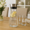 Gravierte Wasserkaraffe aus Glas mit Edelstahl-Deckel