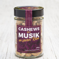 Cashews mit Musik - Cashewnüsse Sour Cream & Onion | Die Hessenmeister®